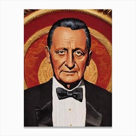 George C Scott Illustration Movies Canvas Print