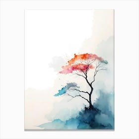 Watercolor Tree Canvas Print