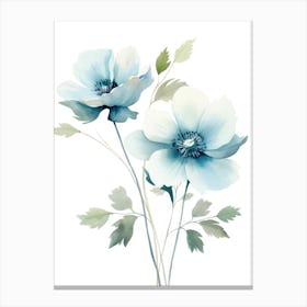 Blue Anemones 2 Canvas Print