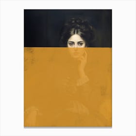 Altered Portrait of Woman Canvas Print