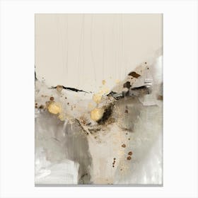 Beige Gold Modern Abstract 1 Canvas Print