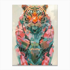 Tiger In Space Canvas Print