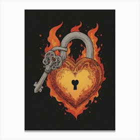 Heart Of Fire 63 Canvas Print