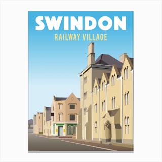 Swindon Gwr Railway Village Canvas Print