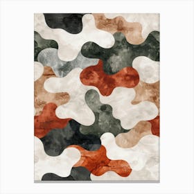 Abstract Camouflage Canvas Print