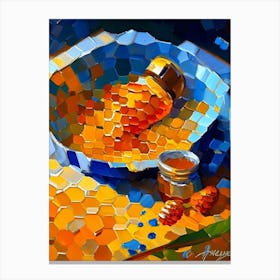 Honey Comb 3 Painting Canvas Print