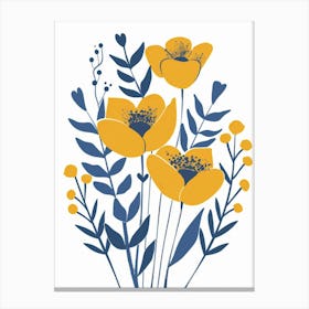 Yellow Poppies 2 Canvas Print