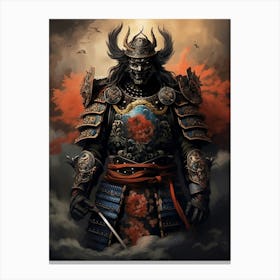 Japanese Samurai Illustration 7 Canvas Print