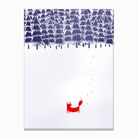 Alone In The Forest Canvas Print