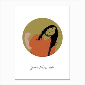 John Frusciante Guitarist Minimalist Canvas Print