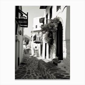 Bodrum, Turkey, Mediterranean Black And White Photography Analogue 3 Canvas Print