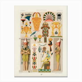 Egyptian Pattern, Albert Racine (4) Canvas Print