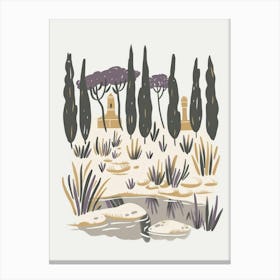 Landscape Illustration 1 Canvas Print