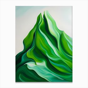 Green Mountain Abstract Canvas Print