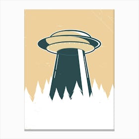 Alien Spaceship Canvas Print