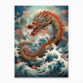 Dragon Close Up Traditional Chinese Style 2 Canvas Print