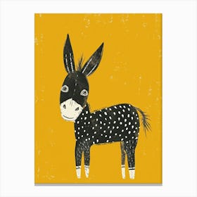 Yellow Donkey 1 Canvas Print