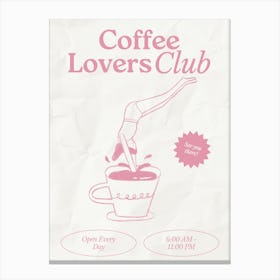 Coffee Club Kitchen | Coffee Lover’s Club | Coffee Bar 13 Canvas Print