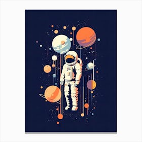 Beyond Earth's Grasp: Astronaut's Ascent Canvas Print
