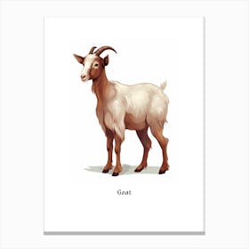 Goat Kids Animal Poster Canvas Print