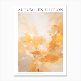 Autumn Exhibition Modern Abstract Poster 1 Canvas Print