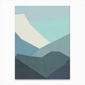 Abstract Mountain Landscape 1 Canvas Print