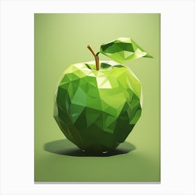 Low Poly Apple 7 Canvas Print