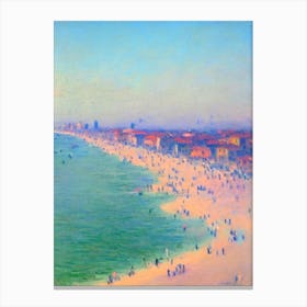 Venice Beach Los Angeles California Monet Style Canvas Print