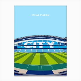 Etihad Stadium Manchester City Print Canvas Print