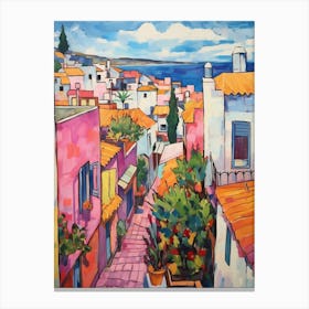 Tangier Morocco 6 Fauvist Painting Canvas Print