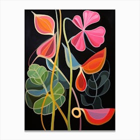 Sweet Pea 4 Hilma Af Klint Inspired Flower Illustration Canvas Print