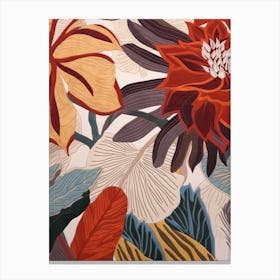 Fall Botanicals Amaryllis 4 Canvas Print