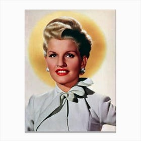 Judy Holliday Retro Collage Movies Canvas Print