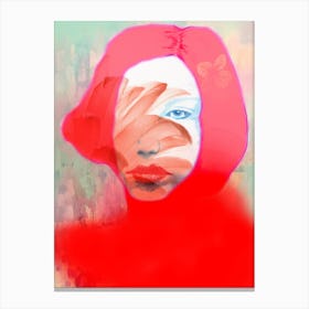 Red Portrait Canvas Print