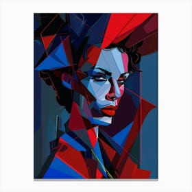 Abstract Portrait Of A Woman 107 Canvas Print