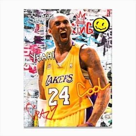 Kobe Bryant La Lakers Canvas Print