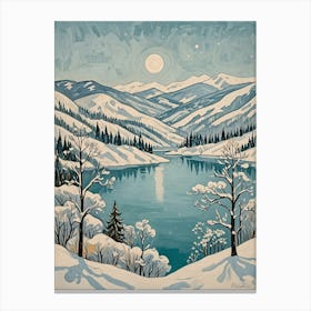 Winter Lake no1 Canvas Print