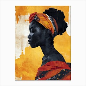 Sahara Serenade; Boho|The African Woman Series Canvas Print