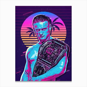 Ilja Dragunov 80s Retro Canvas Print