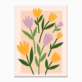 Colorful Flower Print 2 Canvas Print