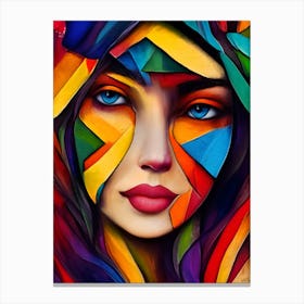 Colorful Face Canvas Print