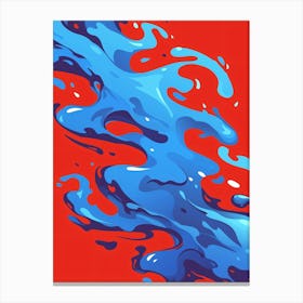 Splashing Water Canvas Print