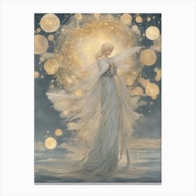 Angel Of The Moon Canvas Print