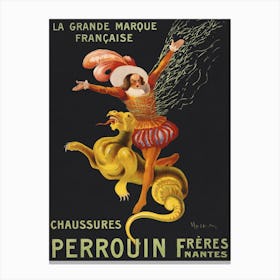 Perrouin Frères Shoes, Nantes The Great French Brand, Leonetto Cappiello Canvas Print