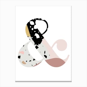 Ampersand Terrazzo Canvas Print