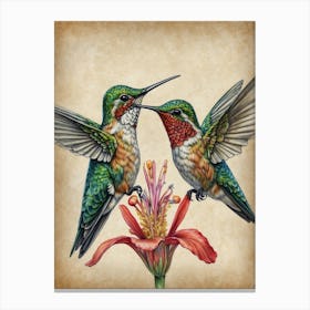 Hummingbirds Canvas Print