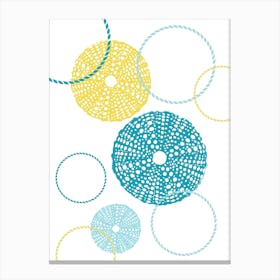 Blue Urchins Canvas Print