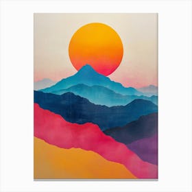 Sunset In The Mountains 41 Canvas Print