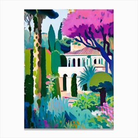 Villa Cimbrone Gardens, Italy Abstract Still Life Canvas Print