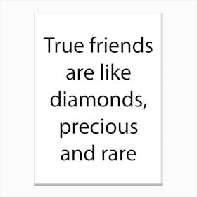 Friendship Quote 15 Canvas Print